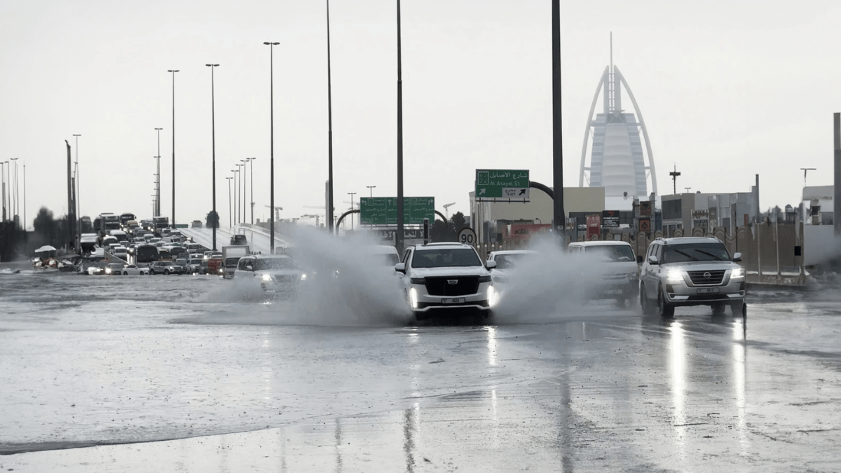 dubai record breaking rainfall brings chaos to the city