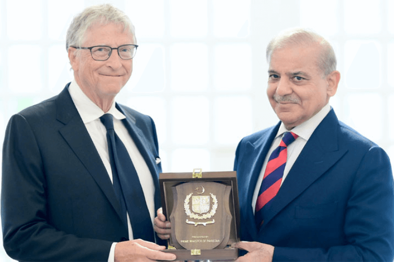Bill Gates and Pakistan PM Shehbaz Sharif Unite for Health, Financial Inclusion and Climate Adaptation